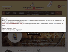 Tablet Screenshot of cigognegourmande.fr